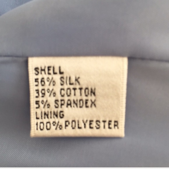 Talbots silk cotton periwinkle blazers - Picture 8 of 8